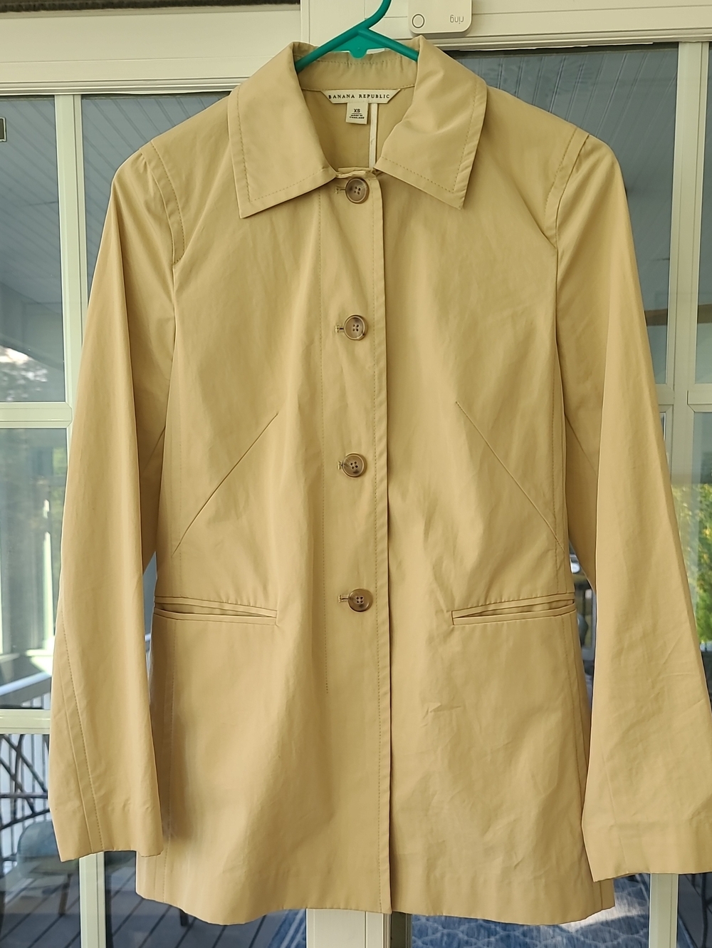 Banana Republic Women's Khaki Single-Button Jacket XS